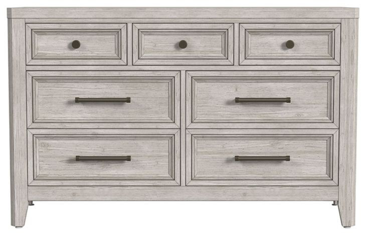 Carlson Washed Linen 7 Drawer Dresser