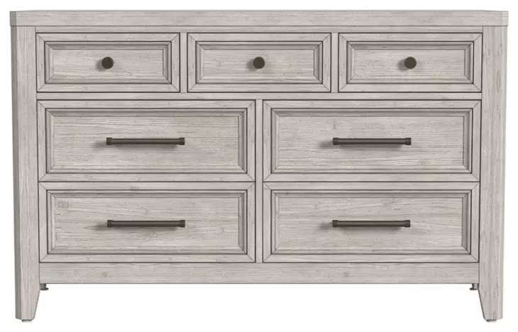 Carlson Washed Linen 7 Drawer Dresser