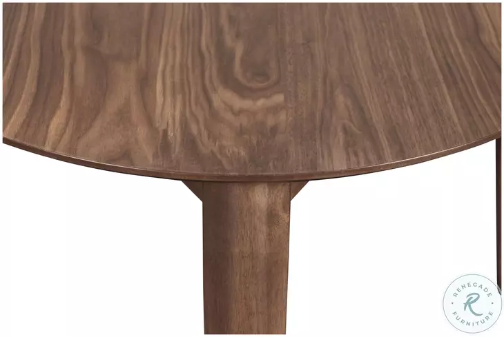 ★mi★ColemanNaturalWoodRollTable 90 Oscar Natural Walnut Corner Dining Room Set from New Classic