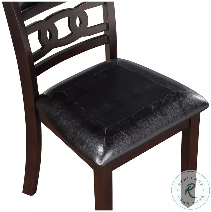 Gia Ebony 3 Piece 42" Drop Leaf Dining Set