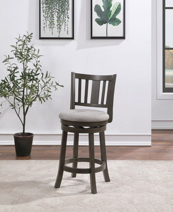 D01852 Gray Swivel Counter Height Stool