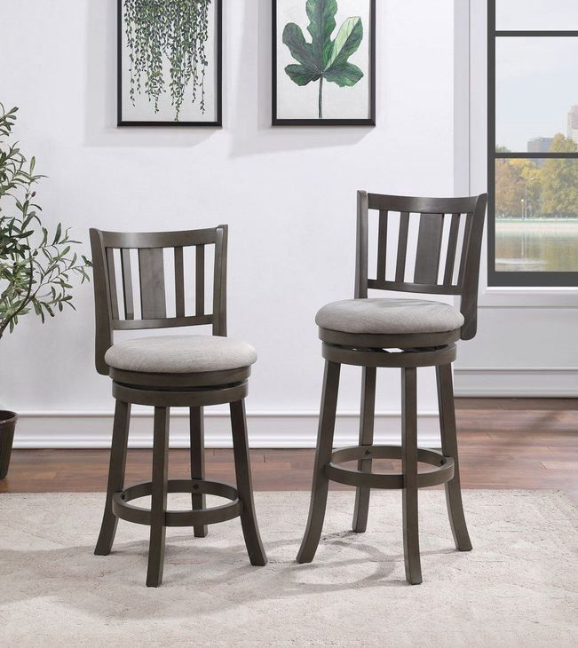 D01852 Gray Swivel Counter Height Stool