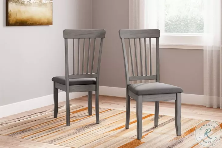 Shullden Gray Dining Chair Set of 2