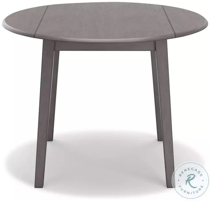 Shullden Gray Drop Leaf Dining Table From Ashley Furniture
