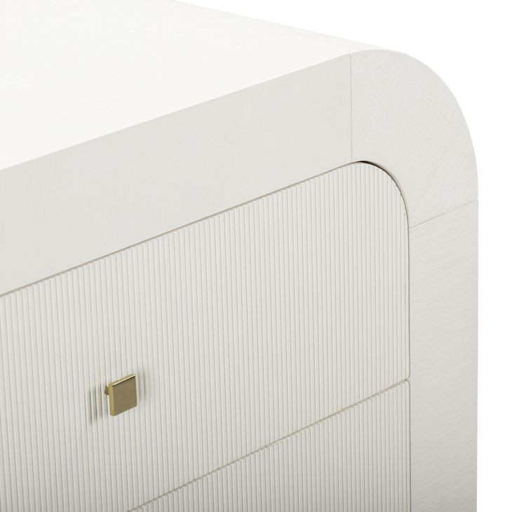 Hump White Arched 3 Drawer Chest