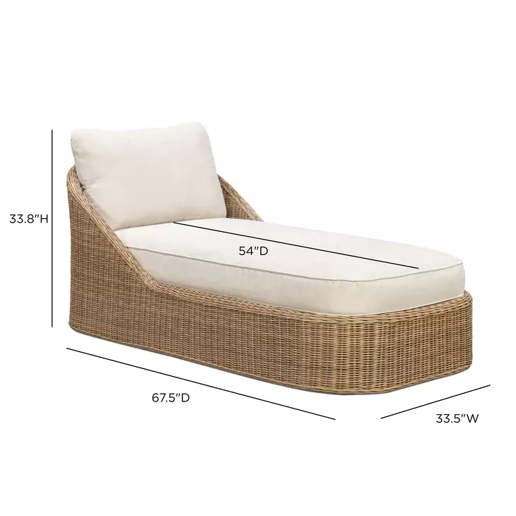 Axel Cream Performance Fabric Upholstered Outdoor Lounge Chair