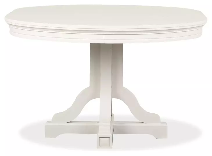 Willowbrook Egg Shell White 66" Extendable Oval Dining Table