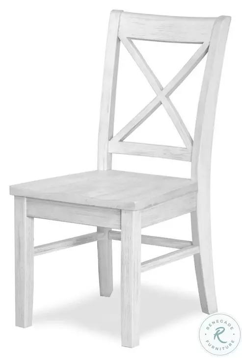Bay Harbor Weathered White Dining Chair Set of 2