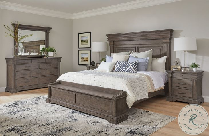 Madison Ridge Natural Bark Dresser Mirror