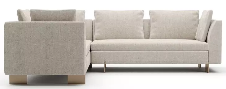 Altura Oatmeal 2 Piece Modular Small L Sectional with RAF Loveseat