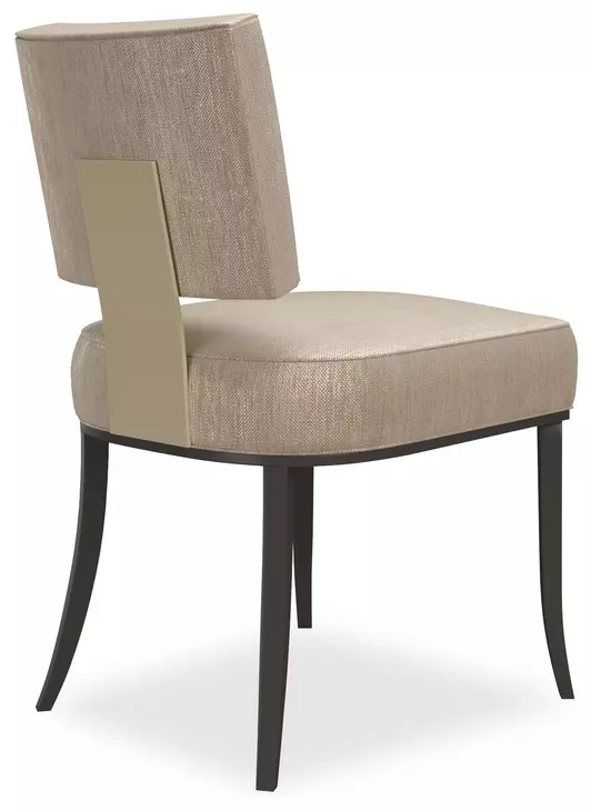 Reserved Seating Oatmeal Upholstered Side Chair