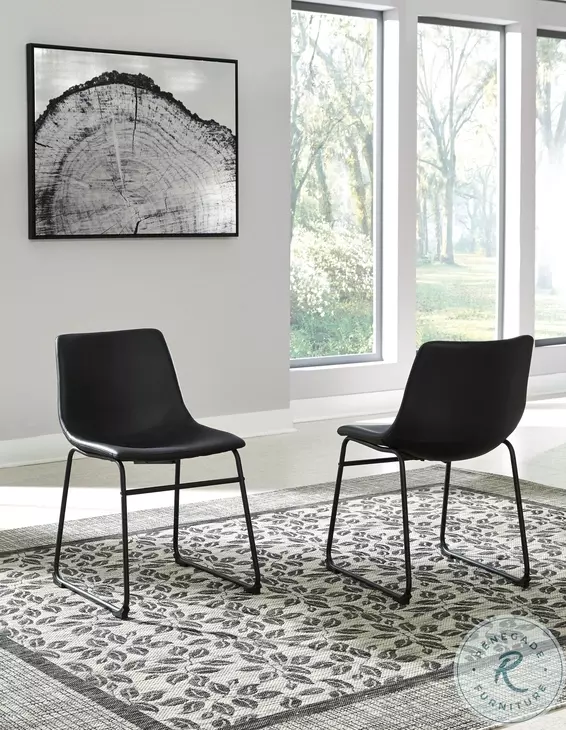 Centiar Black Dining Chair Set Of 2