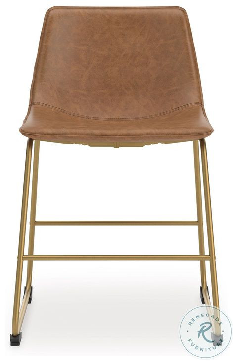 Crandox Brown And Gold Dining Chair