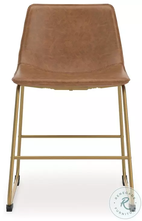 Crandox Brown And Gold Dining Chair