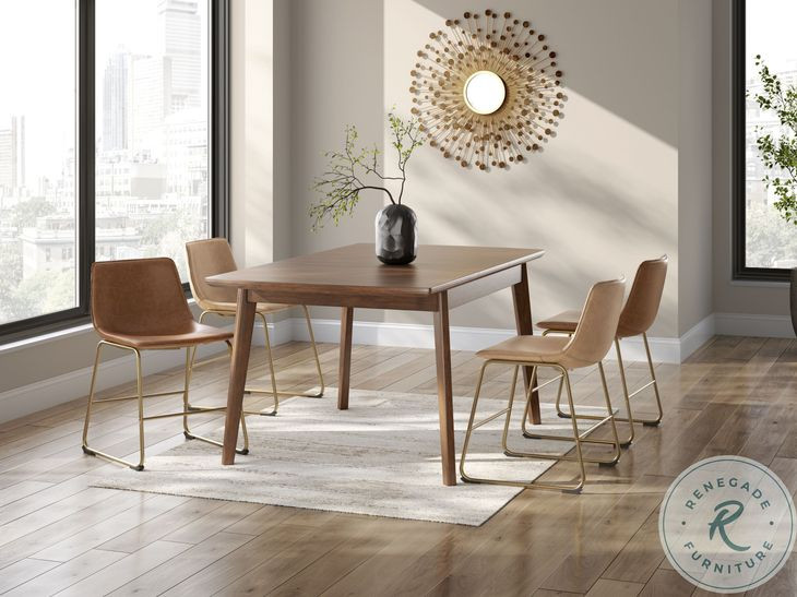 Crandox Toast And Gold Dining Chair