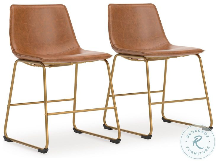 Crandox Brown And Gold Dining Chair