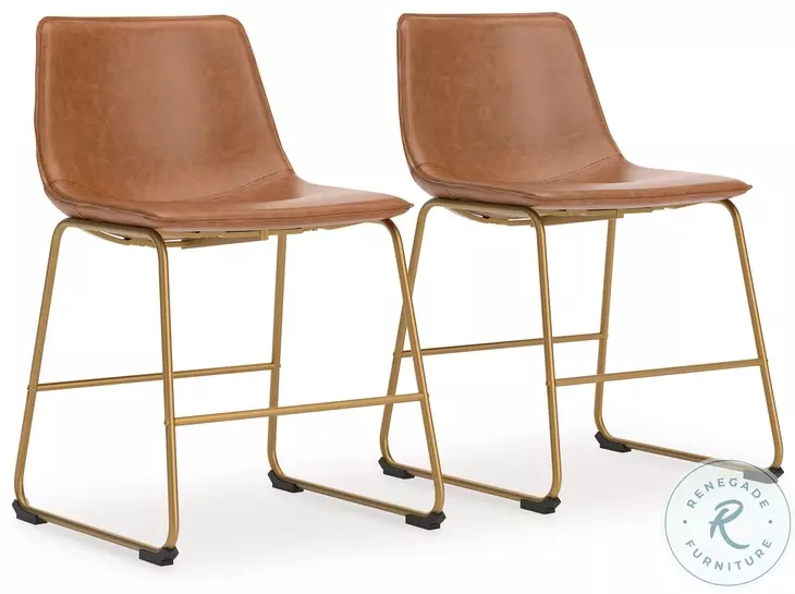Crandox Brown And Gold Dining Chair