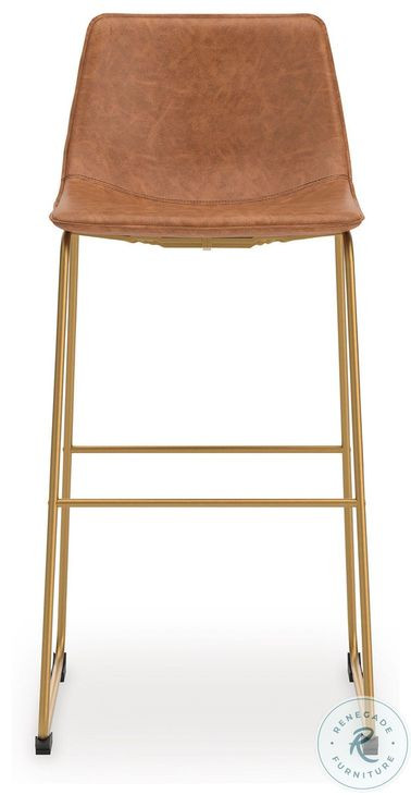 Crandox Brown And Gold Bar Stool