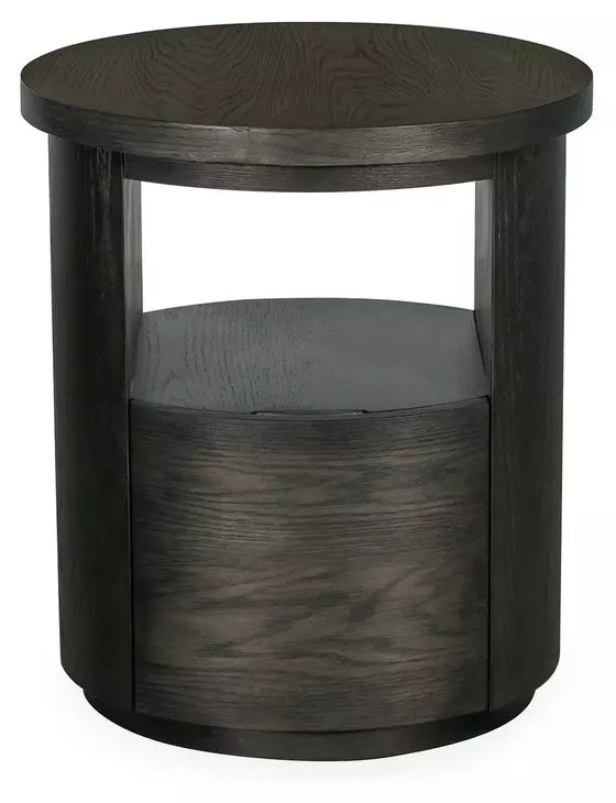 Saddlewood Coffee Bean Round End Table