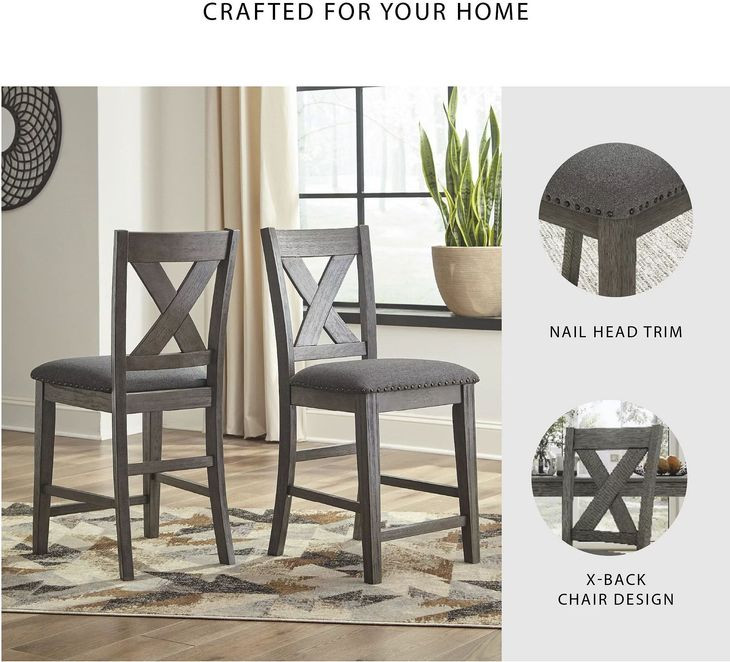 Caitbrook Gray 7 Piece Counter Height Dining set