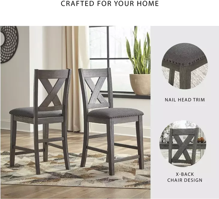 Caitbrook Gray 7 Piece Counter Height Dining set