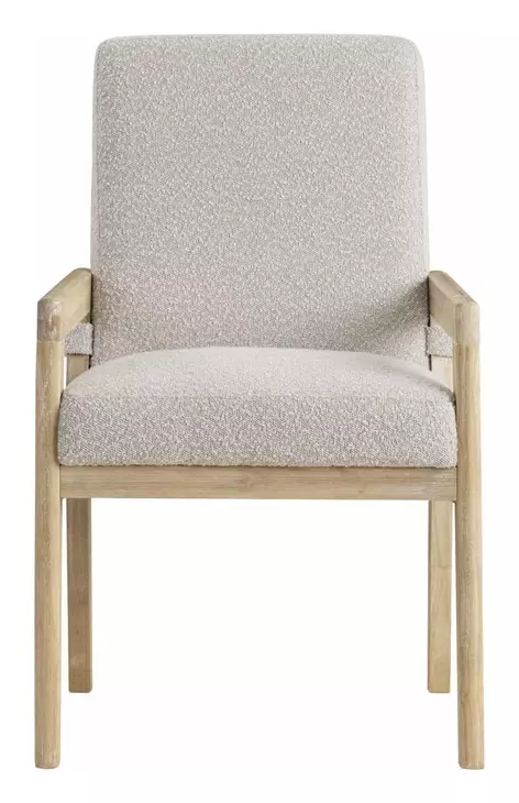 Arcadia Gray Upholstered Arm Chair Set of 2