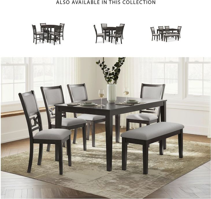 Langwest Cherry Brown 6 Piece Dining Set