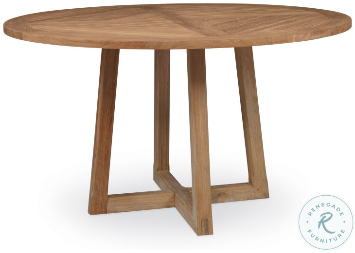 West Bay (D43) Natural Teak 54" Round Dining Table