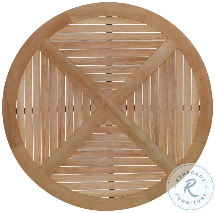 West Bay (D43) Natural Teak 54" Round Dining Table