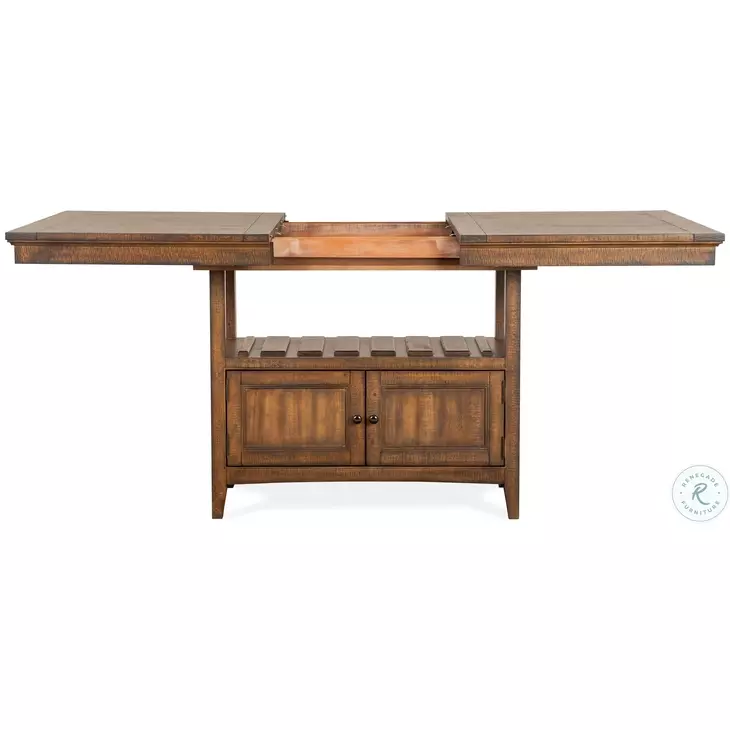 Bay Creek Toasted Nutmeg Extendable Counter Height Dining Room Set