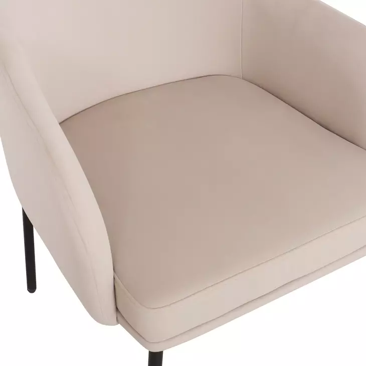 Sydney Taupe Performance Fabric Upholstered Arm Chair Set of 2