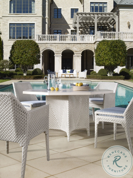 Tangier Chalk 54" Octagonal Dining Table