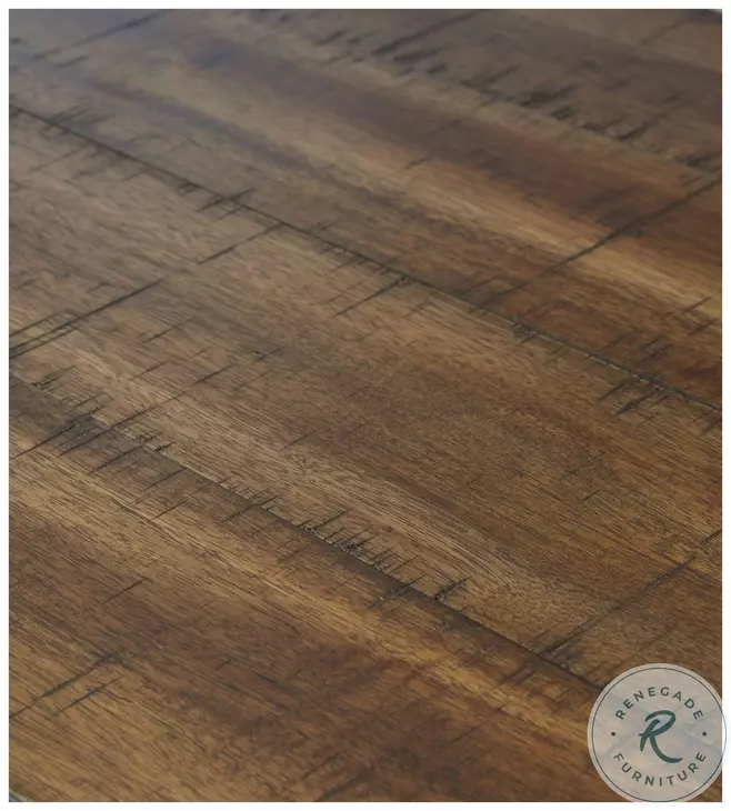 Torjin Brown and Gray Long Counter Height Dining Table