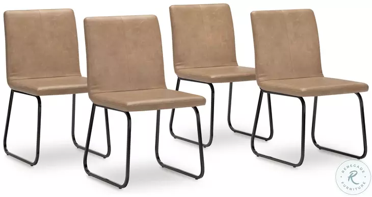 Pharwynn Toast Upholstered Side Chair Set Of 4
