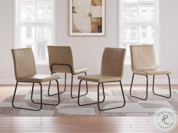 Pharwynn Toast Upholstered Side Chair Set Of 4