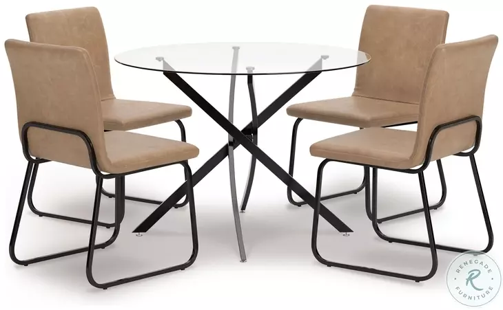 Pharwynn Toast Upholstered Side Chair Set Of 4