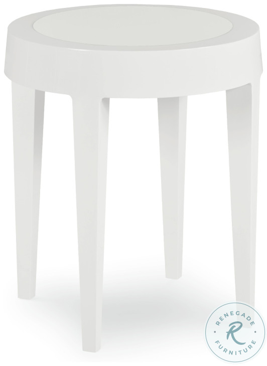 Sail White Round Side Table