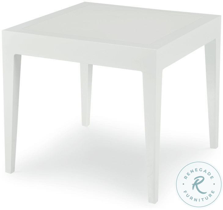 Sail White Square Side Table