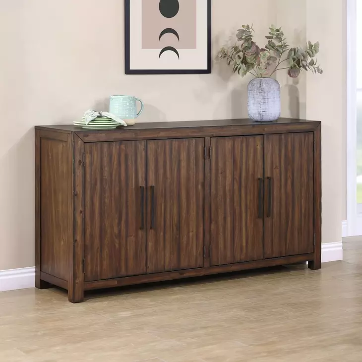Auburn Dark Brown 4 Door Server