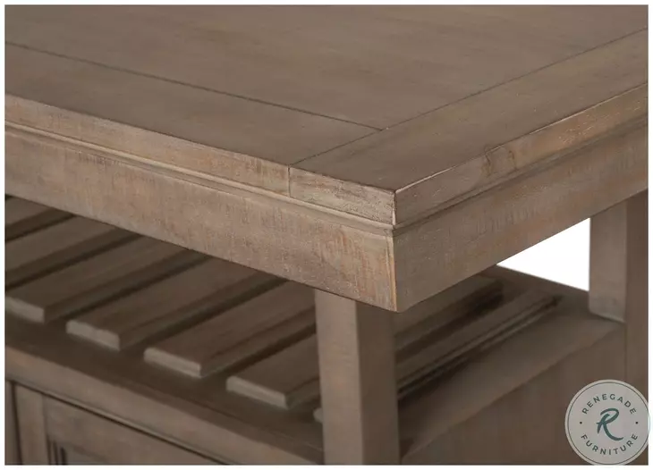 Paxton Place Dovetail Grey Extendable Counter Height Dining Table