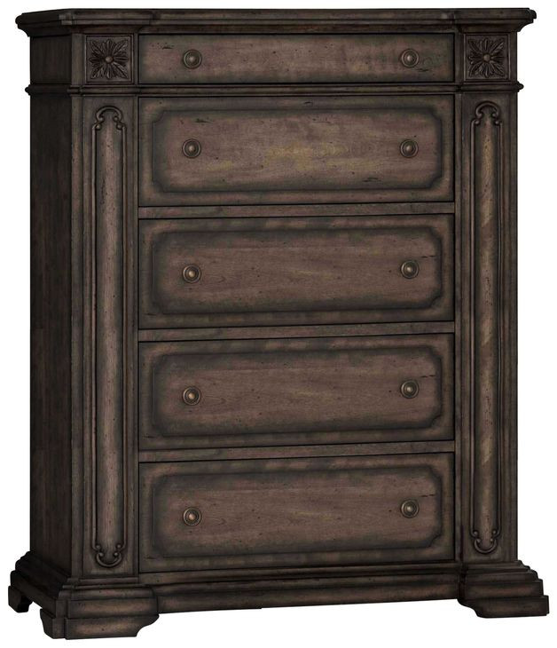 B00675 Brown 3 Drawer Nightstand with USB Charging and LED