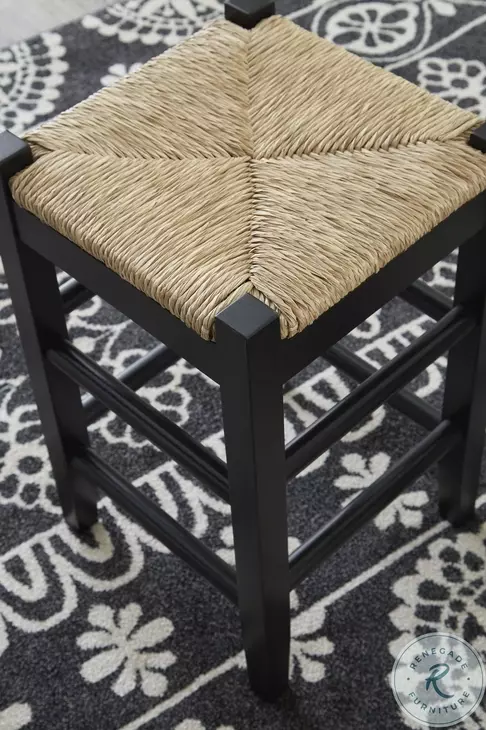 Mirimyn Black Counter Height Stool Set Of 2