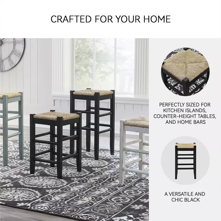 Mirimyn Black Bar Stool Set of 2