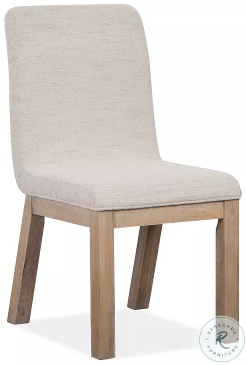 Ainsley Cerused Khaki Upholstered Host Chair Set Of 2