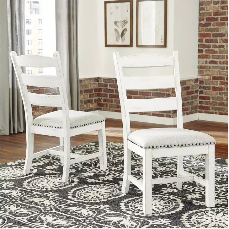 Valebeck Beige Upholseterd Side Chair Set Of 2