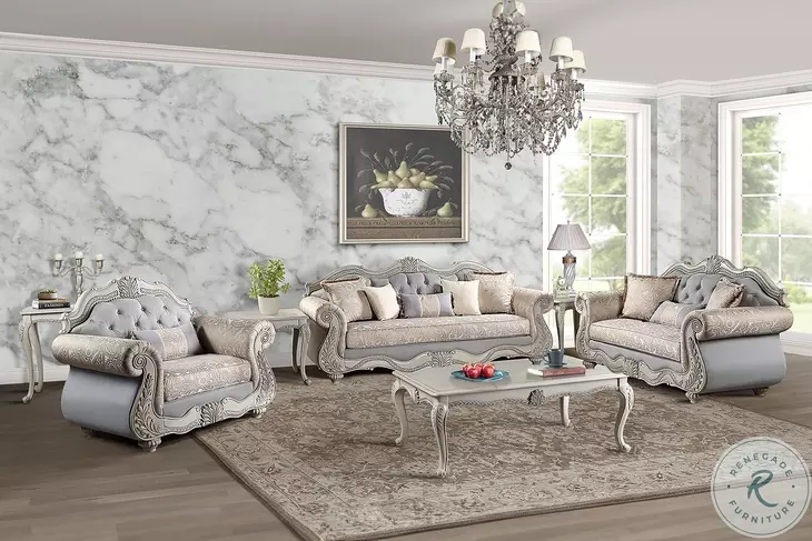 Bianello Vintage Ivory Loveseat