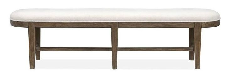 Westbourne White Upholstered Dining Bench