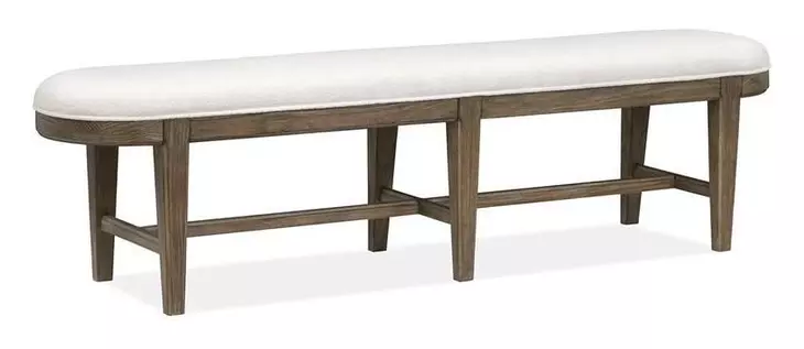 Westbourne White Upholstered Dining Bench