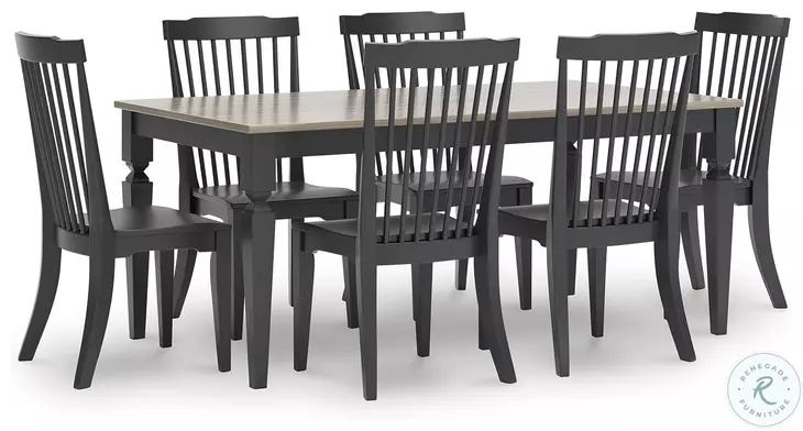 Mendinfort Black Side Chair Set Of 2