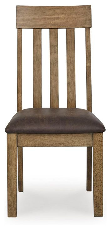 Vallister Light Brown Upholstered Dining Chair